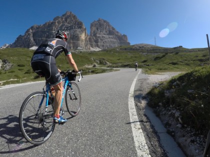 Rennradreise Alpen längs RadTourIsten Rennradreise ab Mittenwald durch die Dolomiten