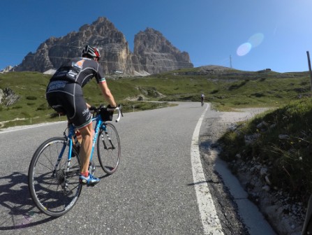 Rennradreise Alpen längs RadTourIsten Rennradreise ab Mittenwald durch die Dolomiten